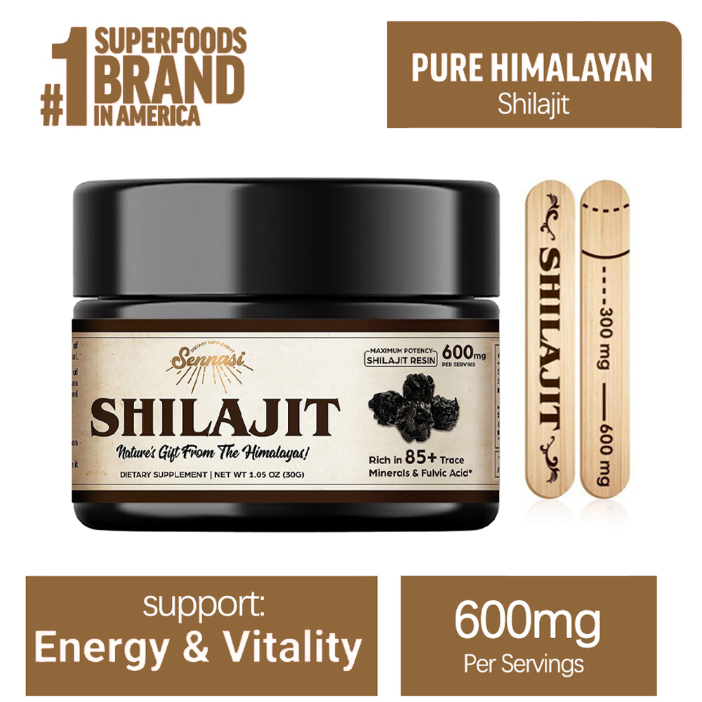 Shilajit Resin Pure - Pure Himalaya Shilajit Harsen, 85+ Natuurlijke