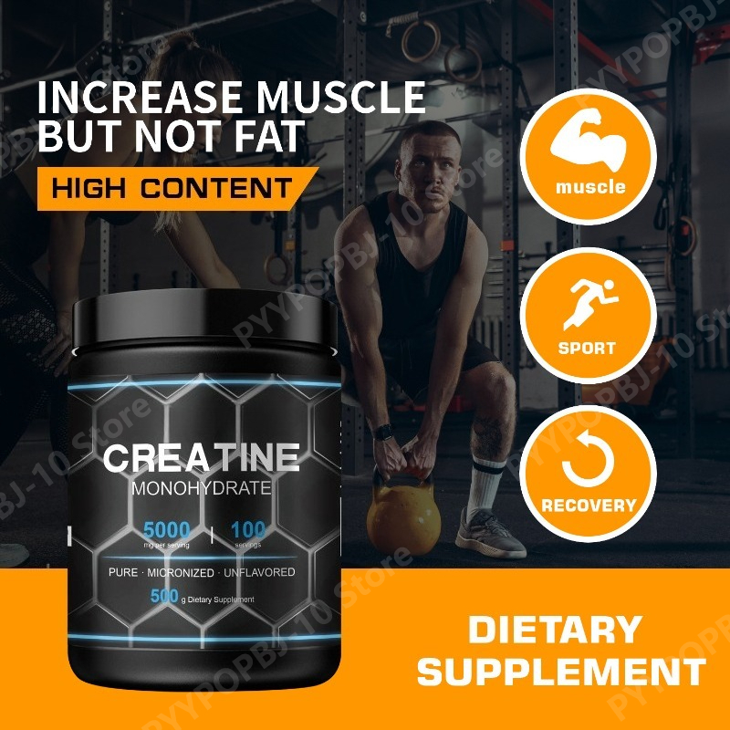 Creatine Monohydrate Powder - Creatine Monohydraat Poeder Puur Micronized Ongesmaakt