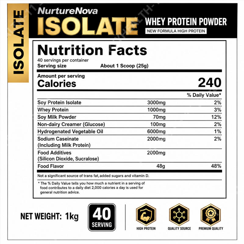 Whey Protein Isolaat Poeder, L - Nutrition Sports Fitness recensie en prijs
