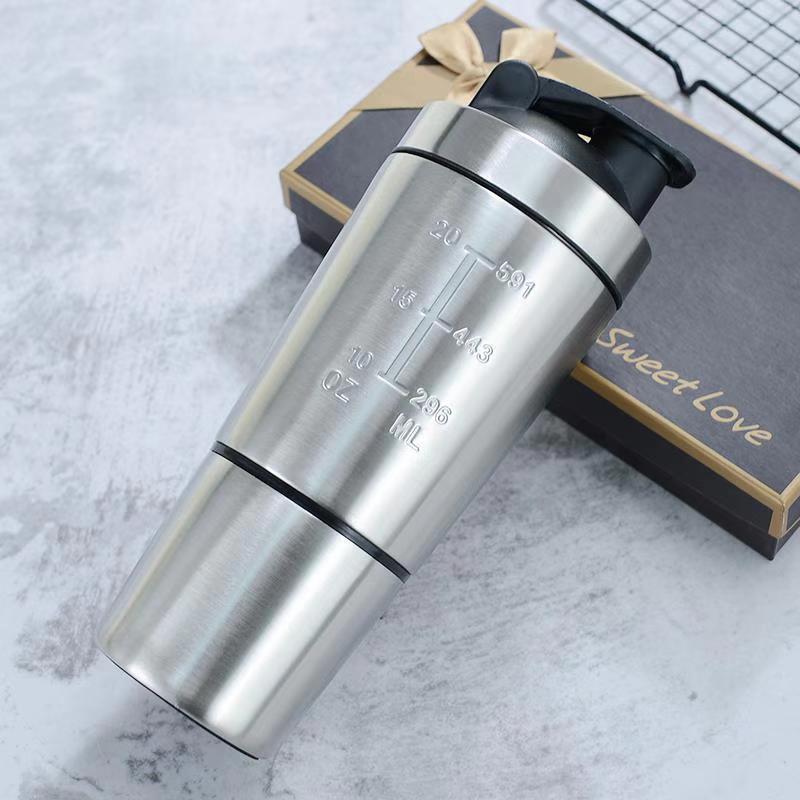 Roestvrijstalen Proteine Shake - Nutrition Sports Fitness recensie en prijs