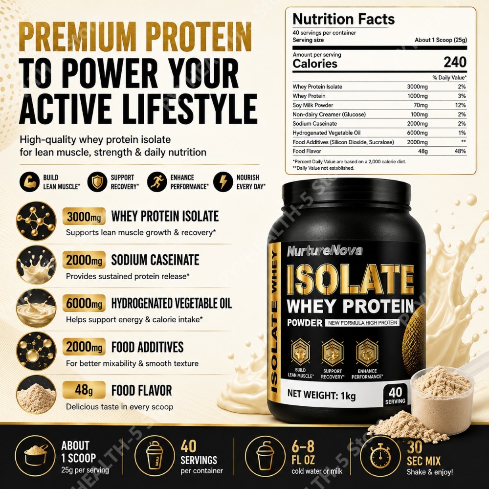 Isolatiewhey-eiwitpoeder 1kg H - Nutrition Sports Fitness recensie en prijs